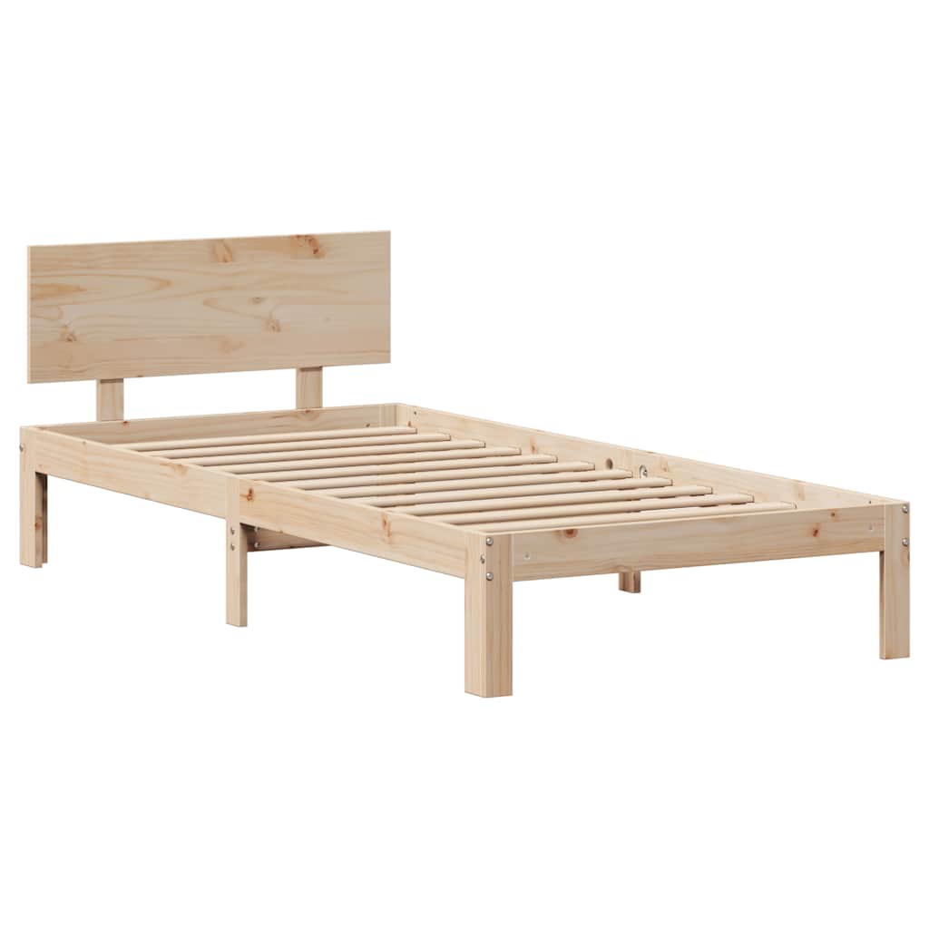 Bed Frame With Drawers Without Mattress 90X200 Cm