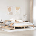 Bed Frame With Drawers Without Mattress 180X200 Cm Super King