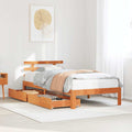 Bed Frame With Drawers Without Mattress Double