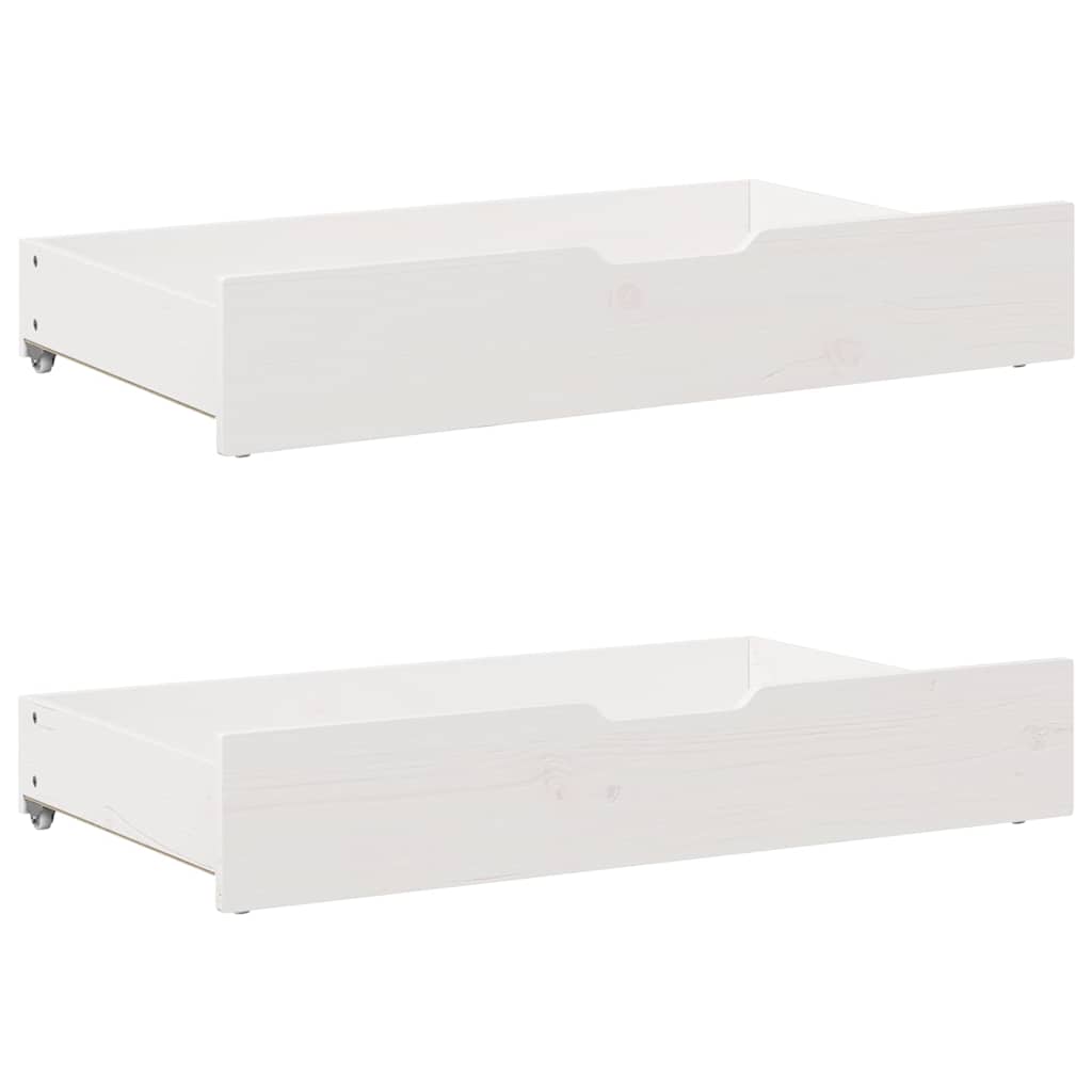 Kids Bed Frame With Drawers Without Mattress Solid Wood