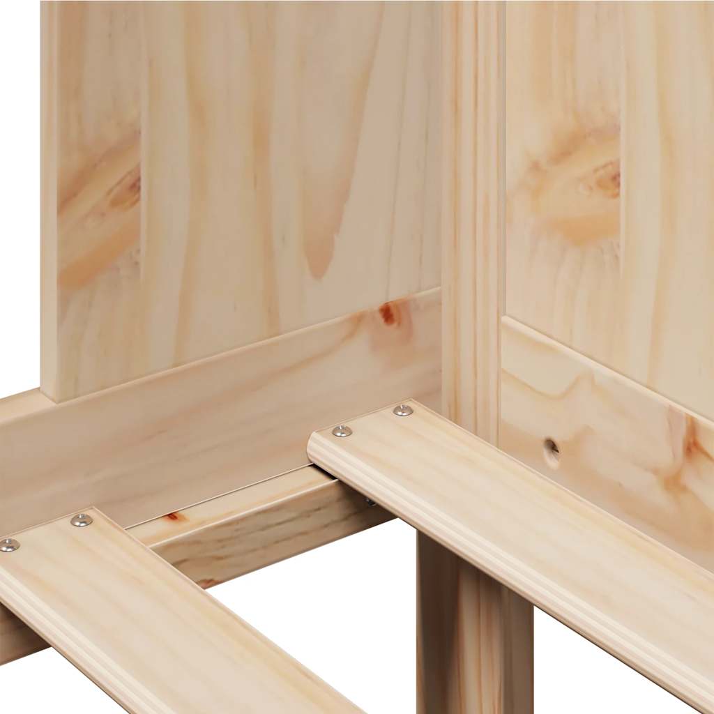 Bed Frame Single Day Drawers Solid Wood Guest No Mattress 90 x 190 cm 193.5 cm