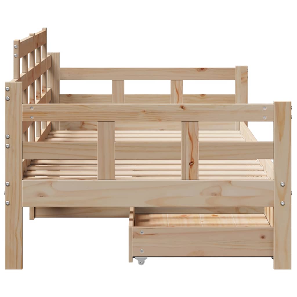 Daybed With Drawers Without Mattress Single Solid Wood