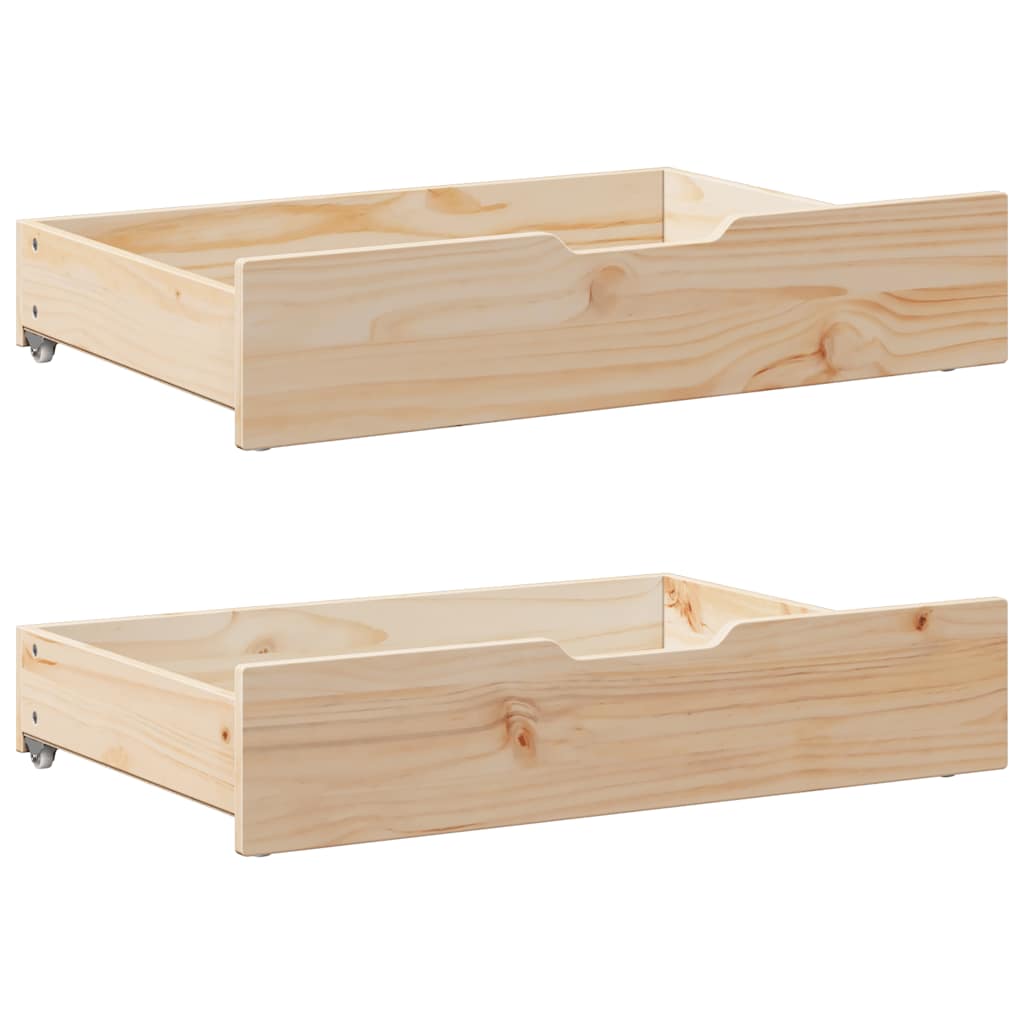 Daybed With Trundle And Drawers Without Mattress 80X200 Cm