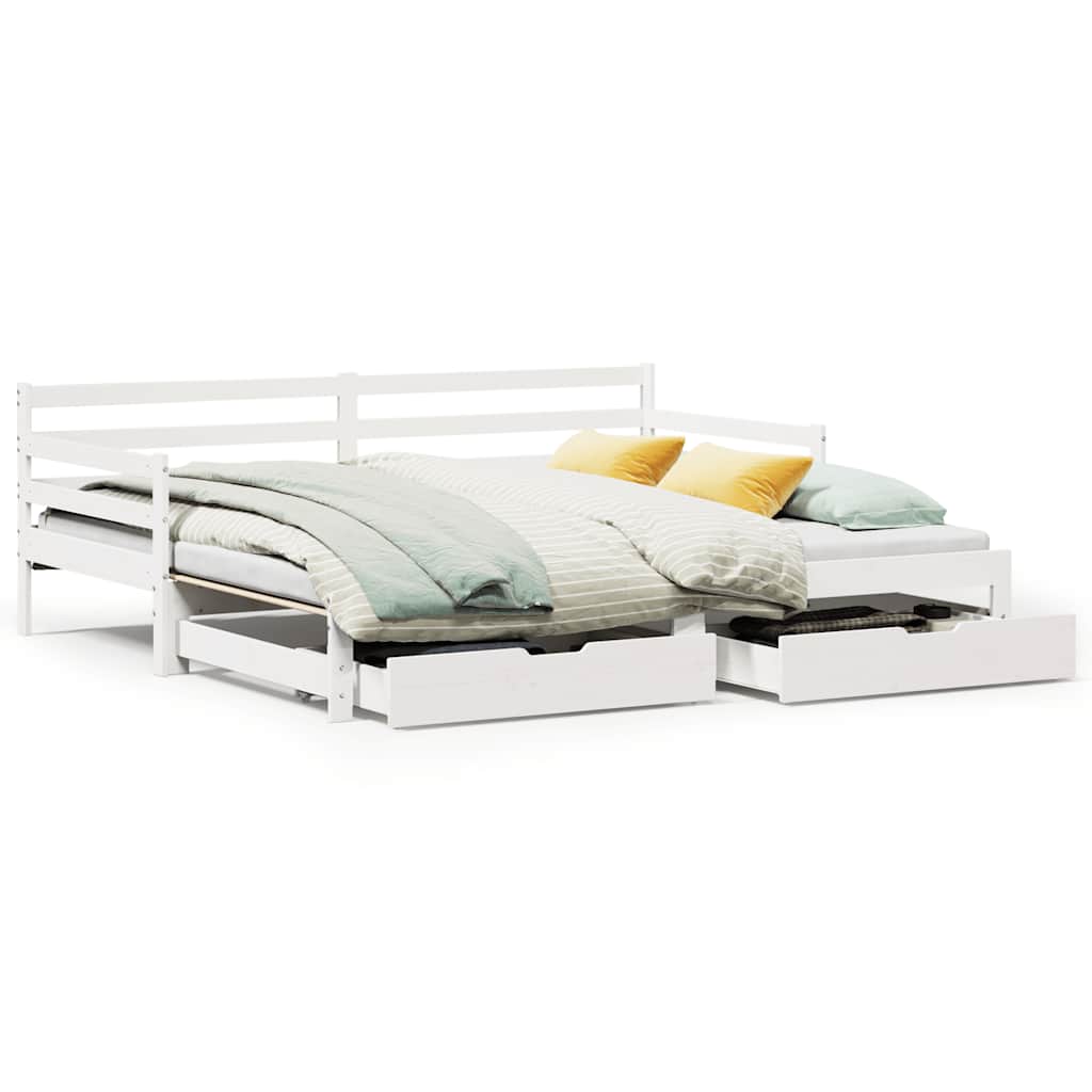 Daybed With Trundle And Drawers Without Mattress