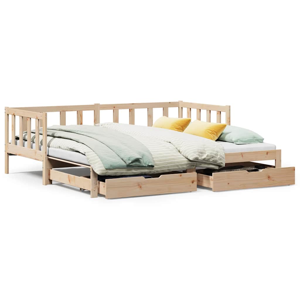 Daybed With Trundle And Drawers Without Mattress