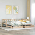 Daybed With Trundle And Drawers Without Mattress