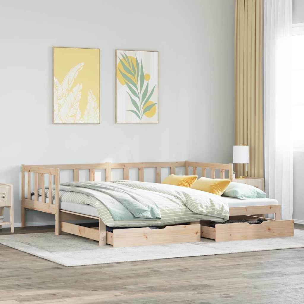 Daybed With Trundle And Drawers Without Mattress