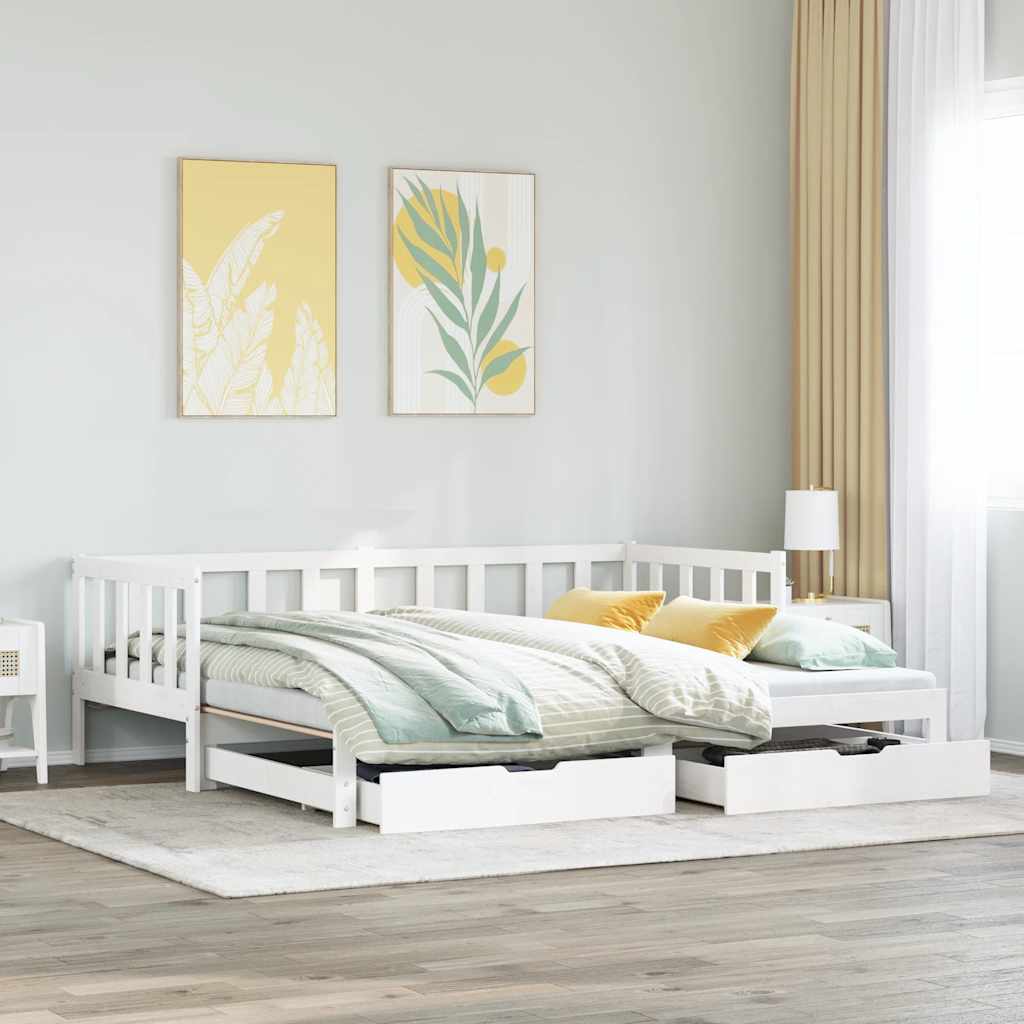 Daybed With Trundle And Drawers Without Mattress