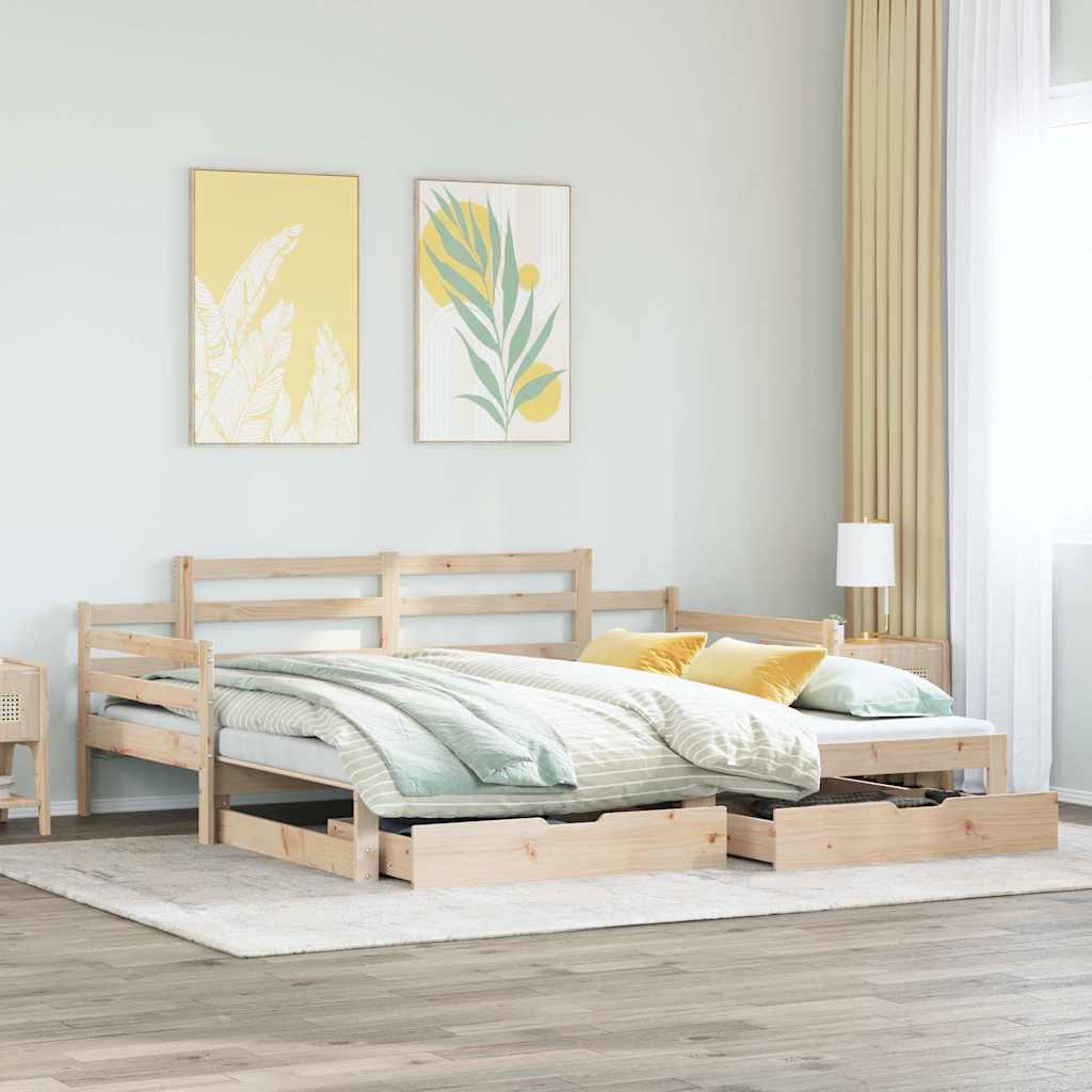 Daybed With Trundle And Drawers Without Mattress