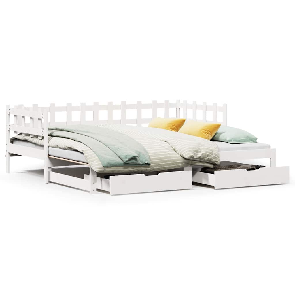 Daybed With Trundle And Drawers Without Mattress Single