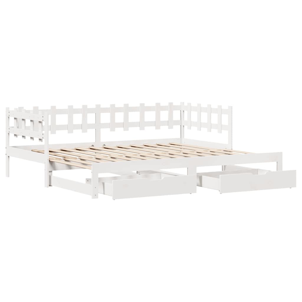 Daybed With Trundle And Drawers Without Mattress Single