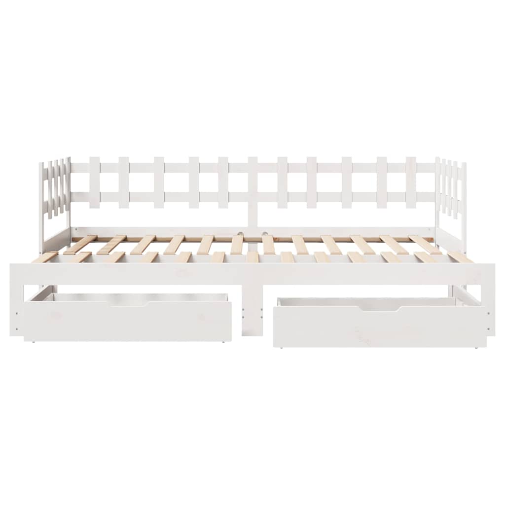 Daybed With Trundle And Drawers Without Mattress Single