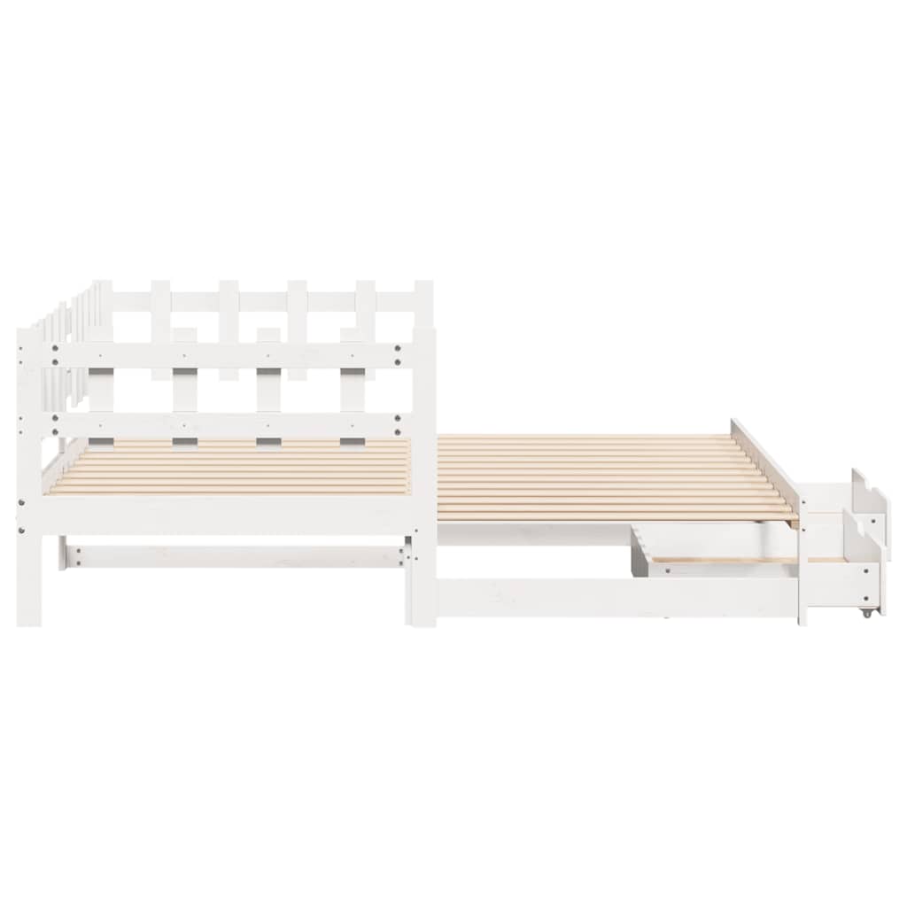Daybed With Trundle And Drawers Without Mattress Single