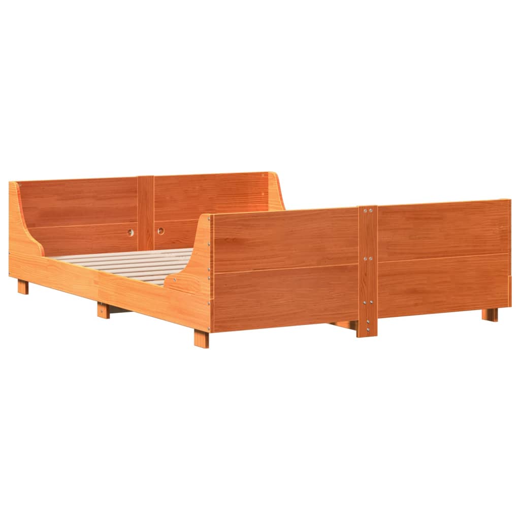 Bed Frame Without Mattress Solid Wood Pine