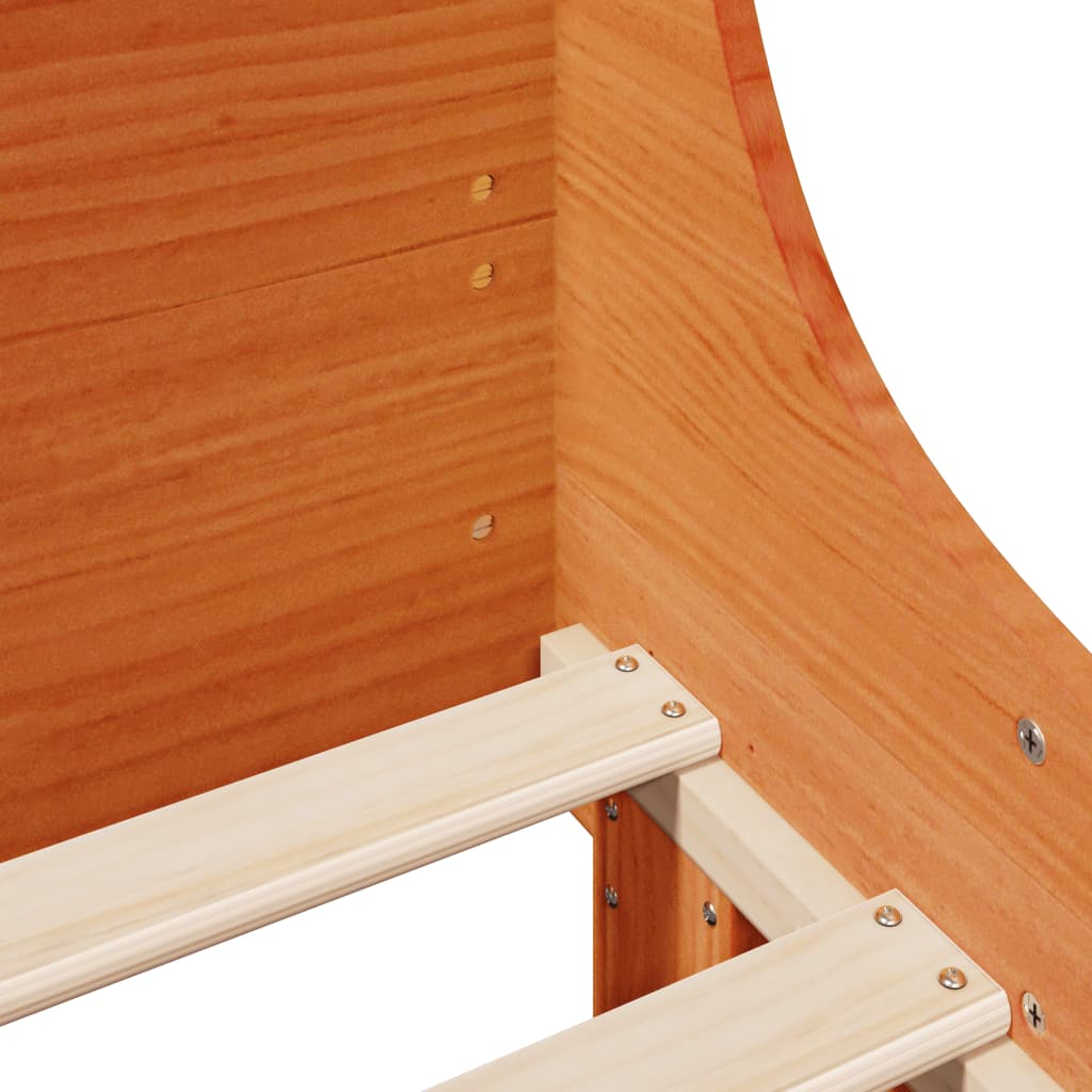 Bed Frame Without Mattress Solid Wood Pine