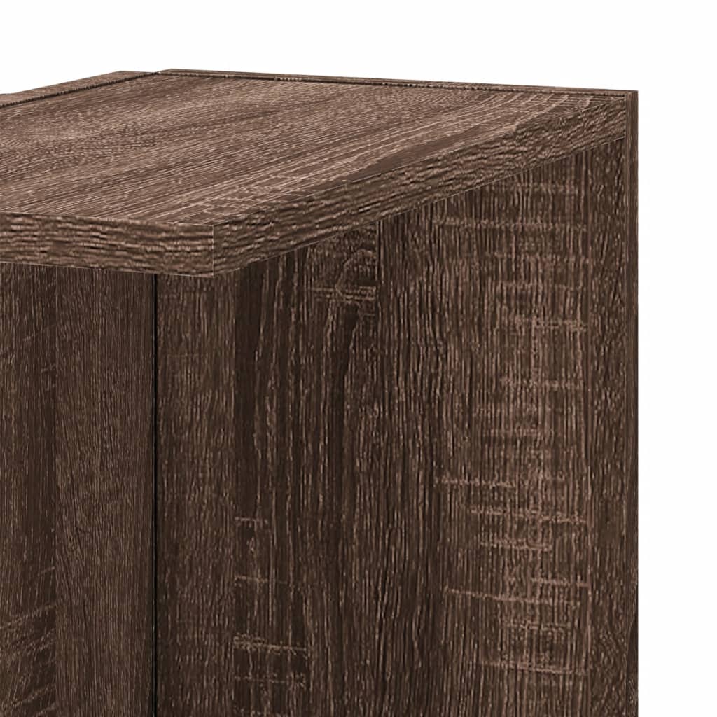 Wall Corner Shelf 36.5X36.5X140 Cm Engineered Wood