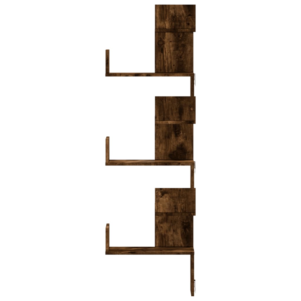 Wall Corner Shelf 45X45X147 Cm Engineered Wood