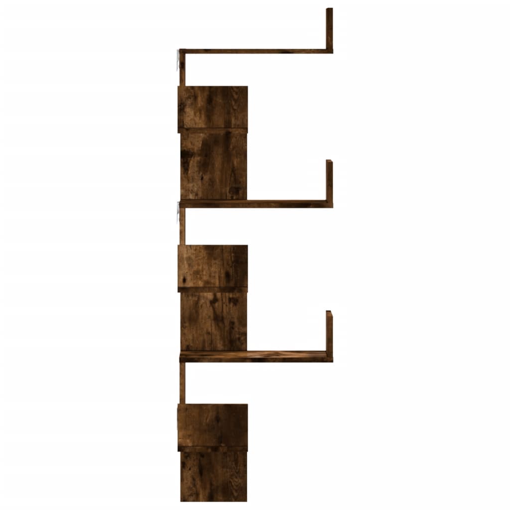 Wall Corner Shelf 45X45X147 Cm Engineered Wood