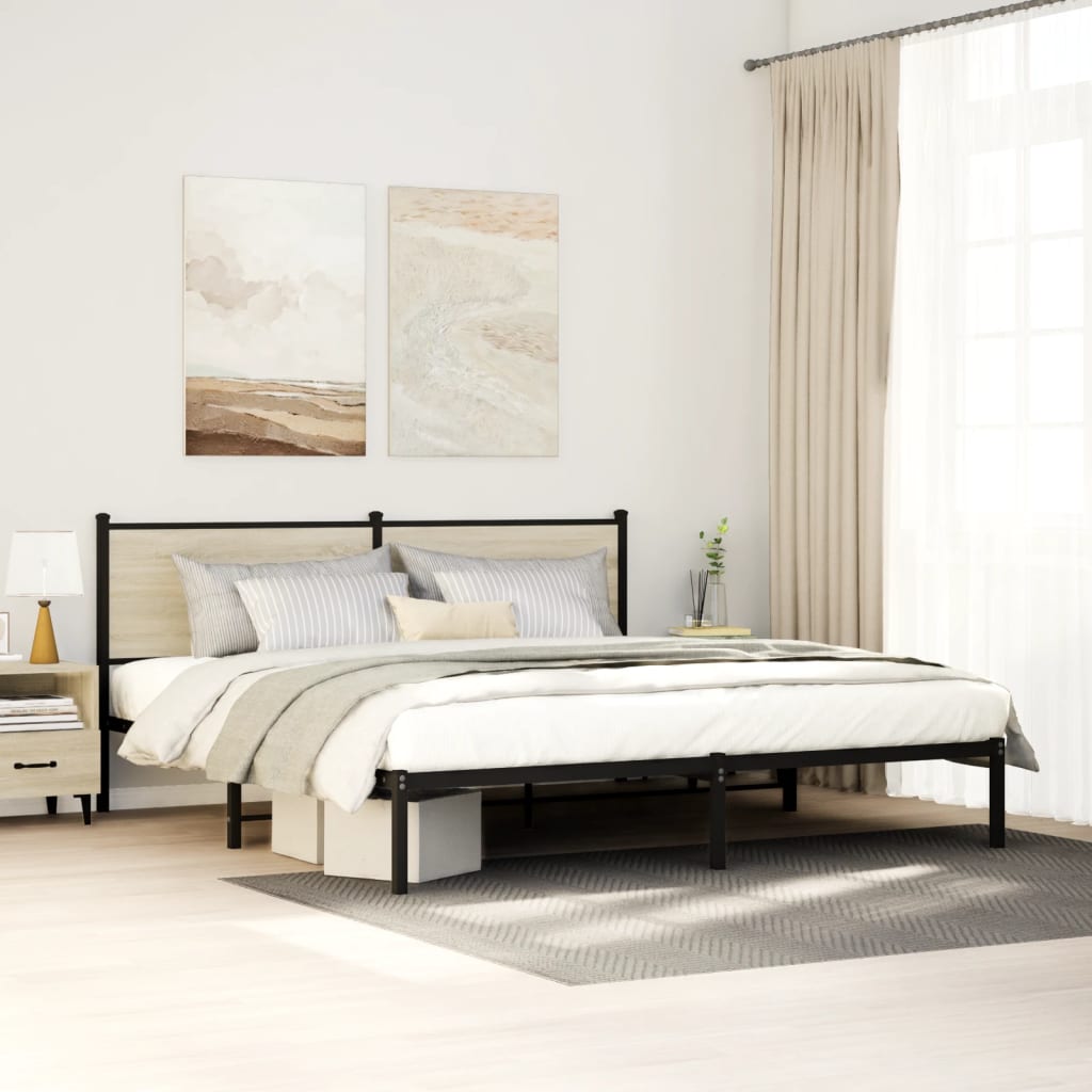 Metal Bed Frame Without Mattress