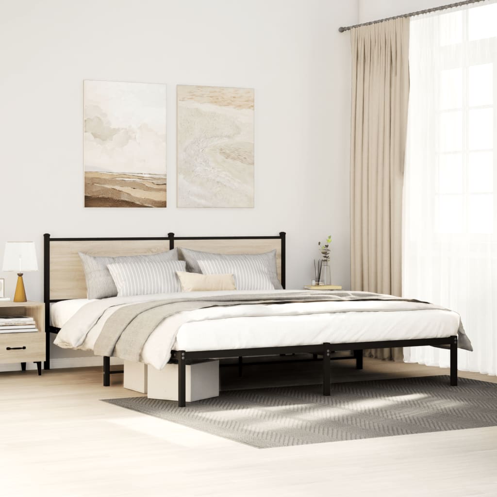 Metal Bed Frame Without Mattress