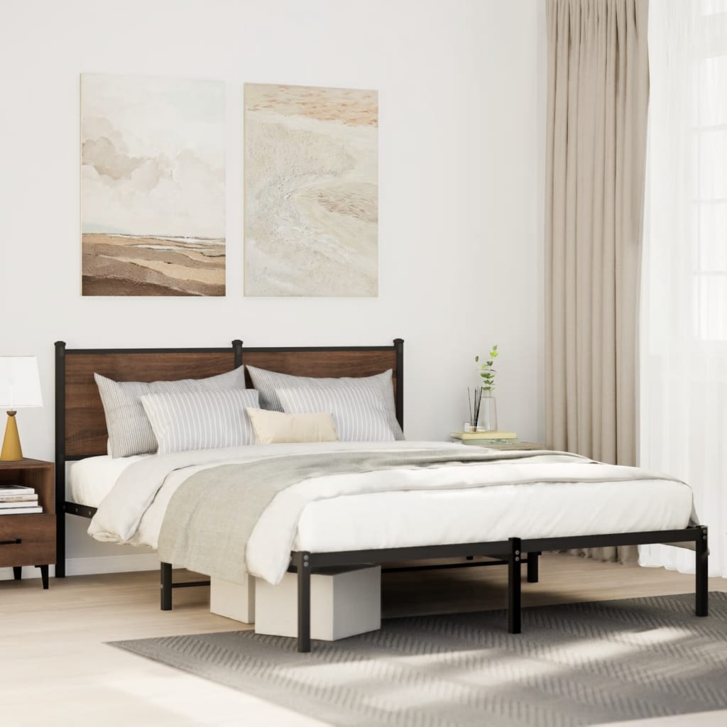 Metal Bed Frame Without Mattress