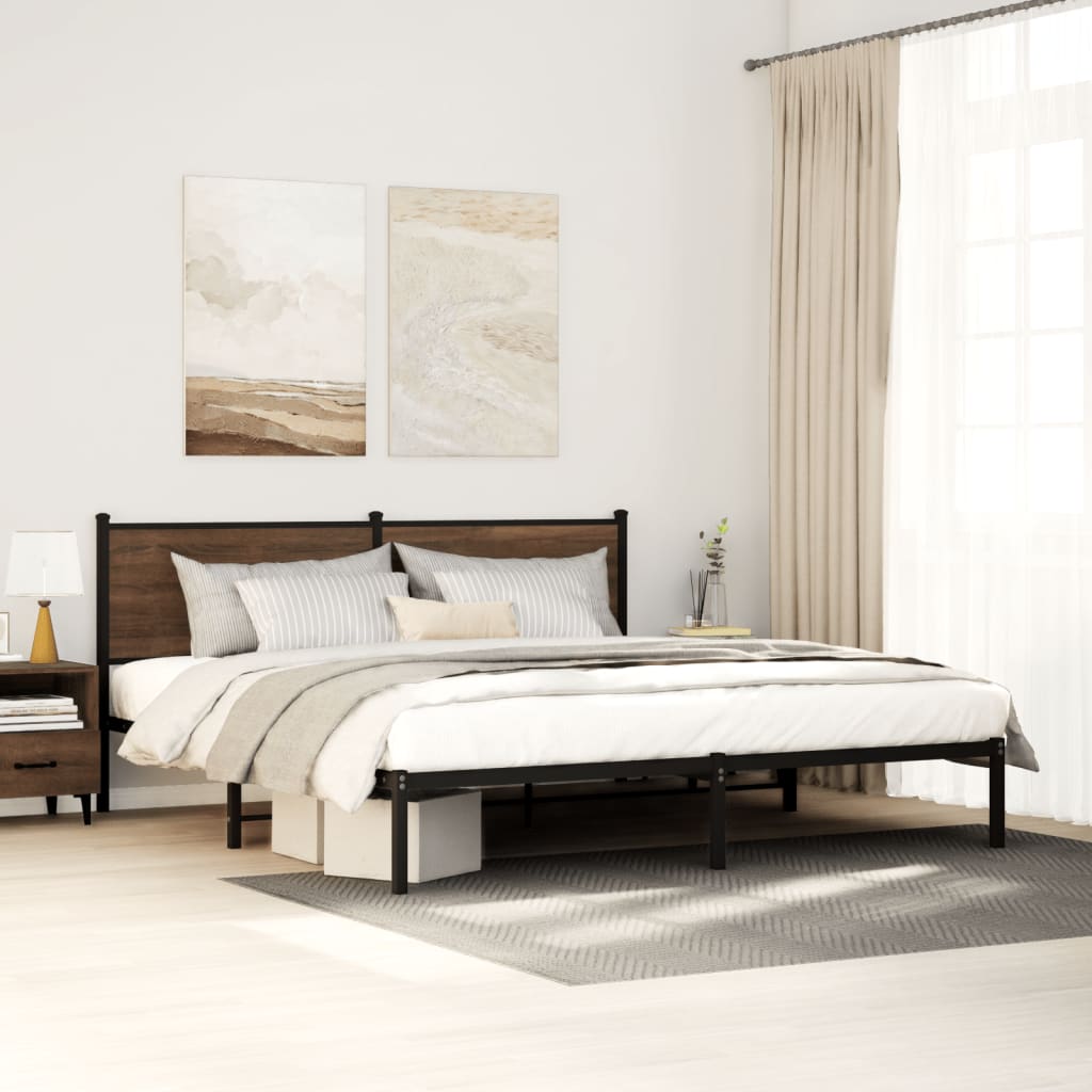 Metal Bed Frame Without Mattress