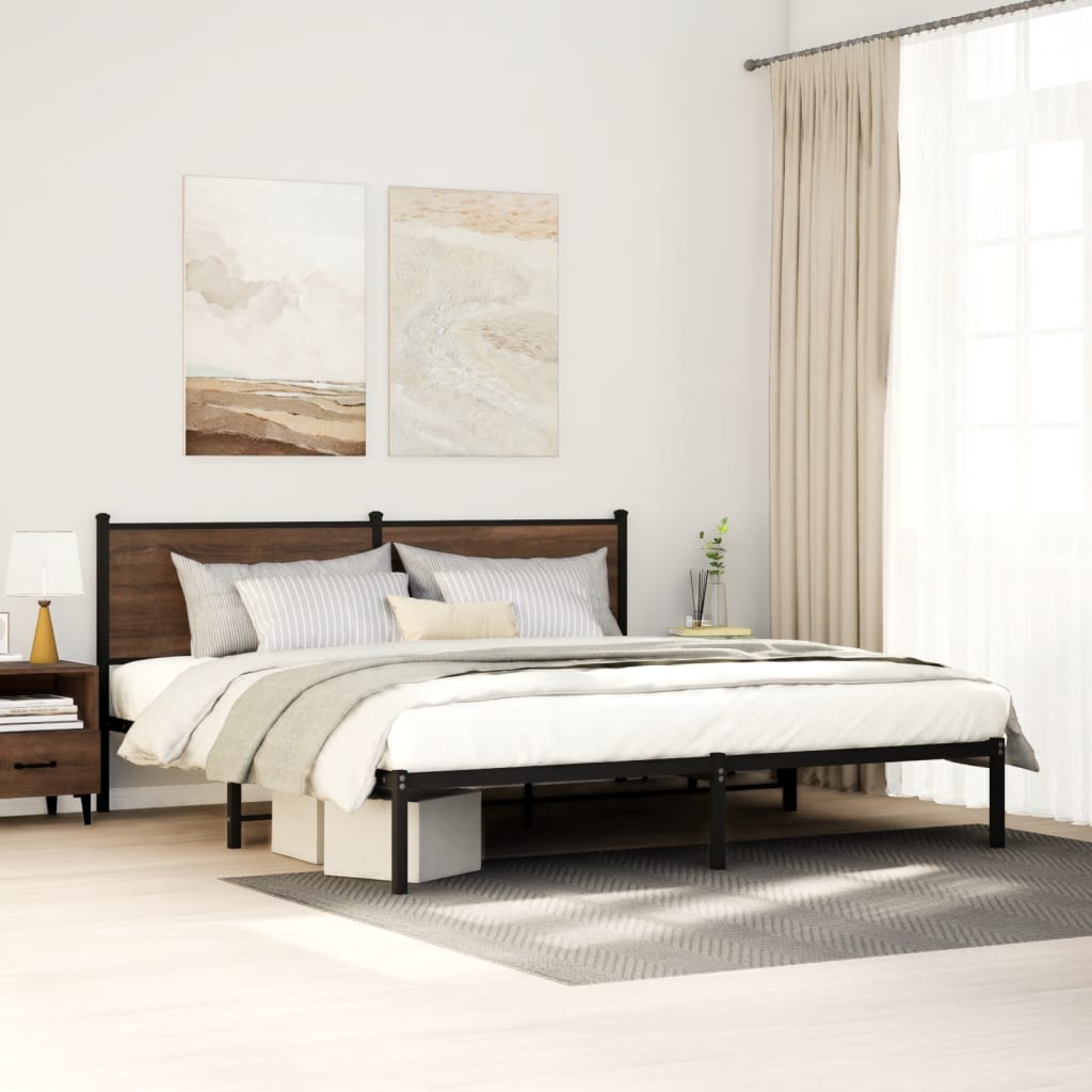 Metal Bed Frame Without Mattress