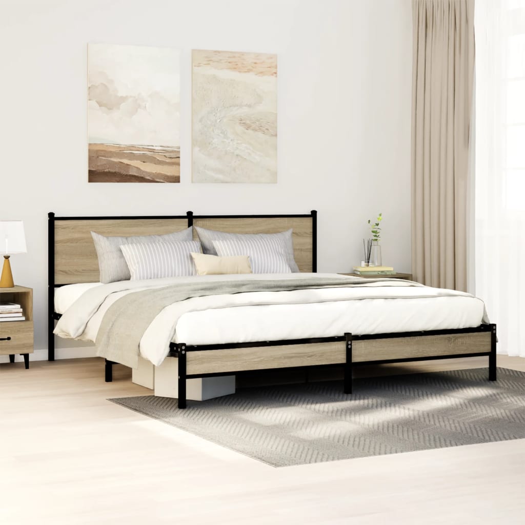 Metal Bed Frame Without Mattress