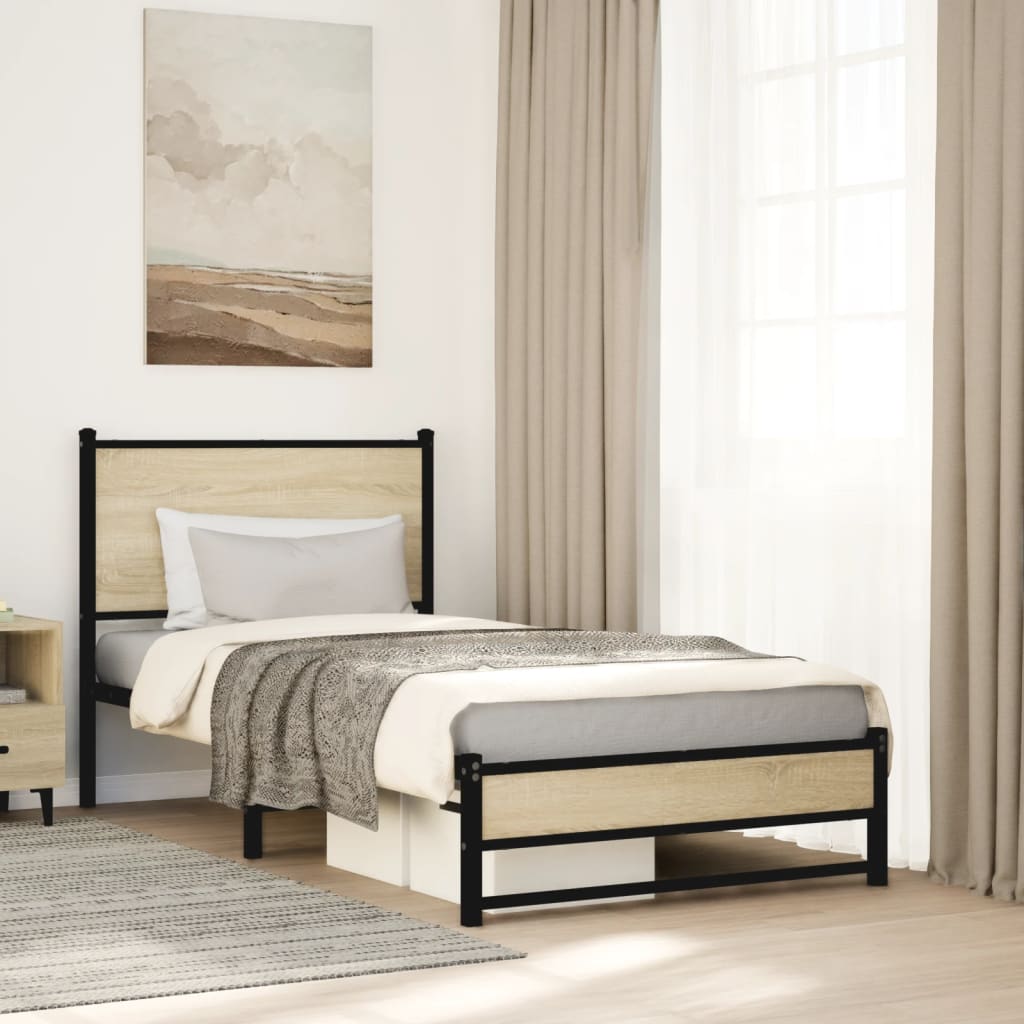 Metal Bed Frame Without Mattress
