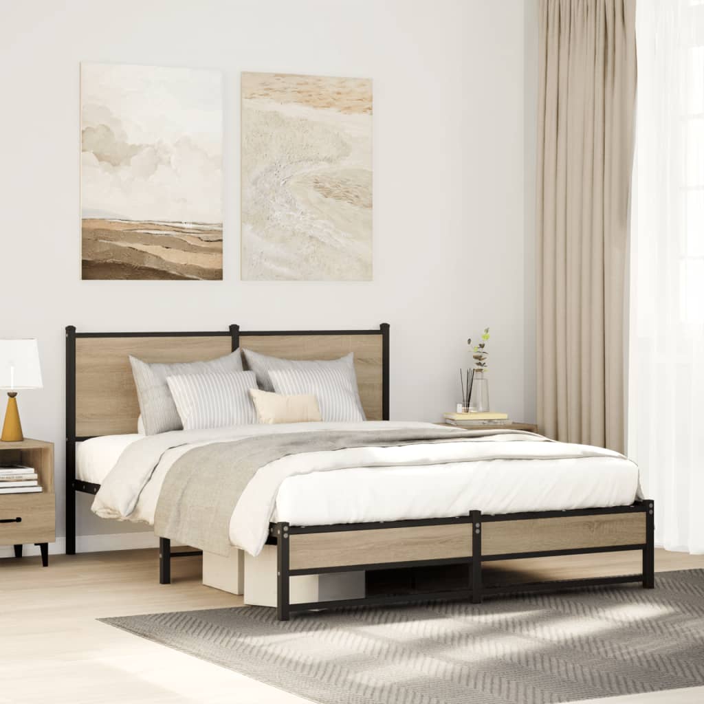 Metal Bed Frame Without Mattress
