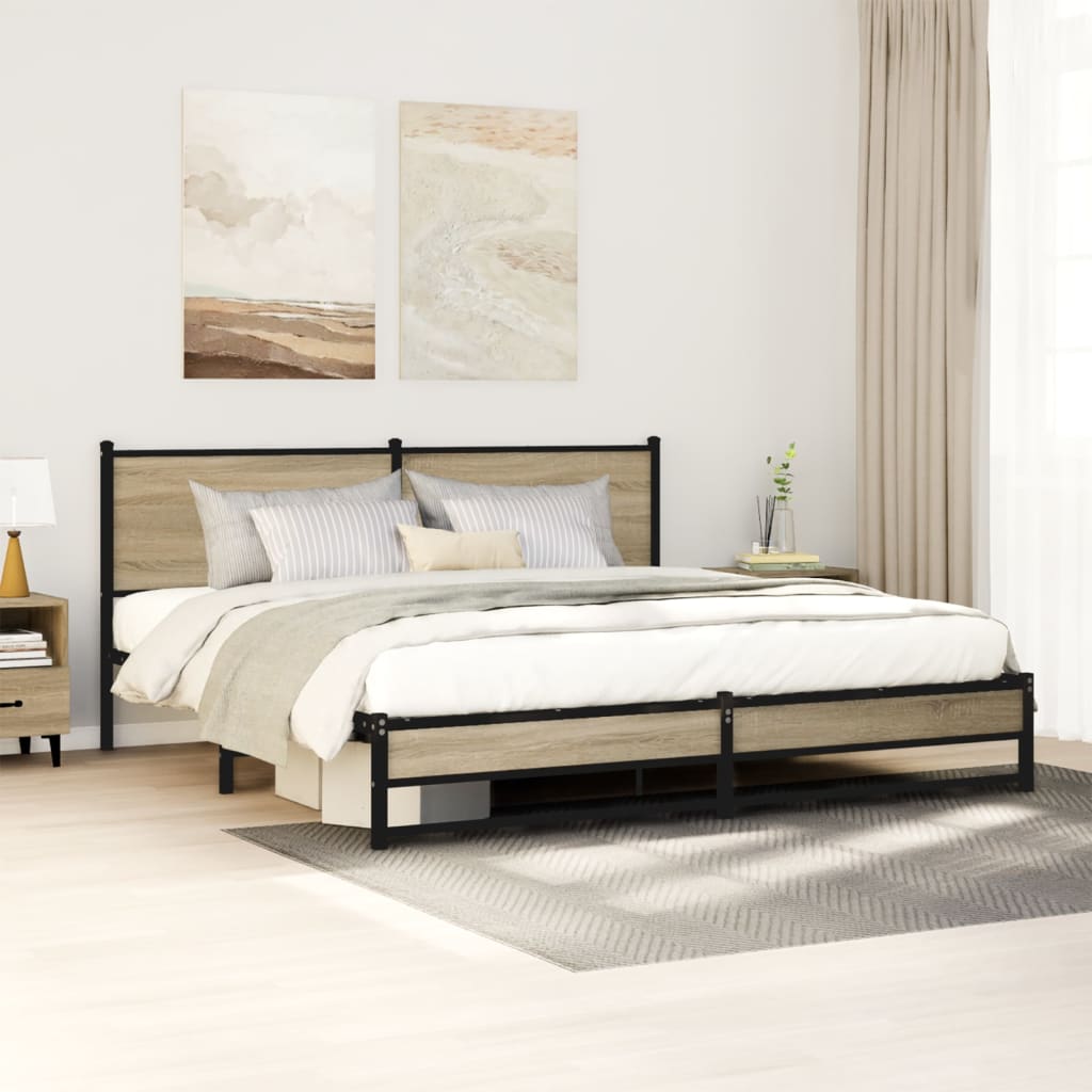 Metal Bed Frame Without Mattress