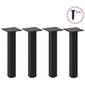 Table Legs Coffee 4 Pcs 42-44 Cm Steel White Black Anthracite Natural Adjustable