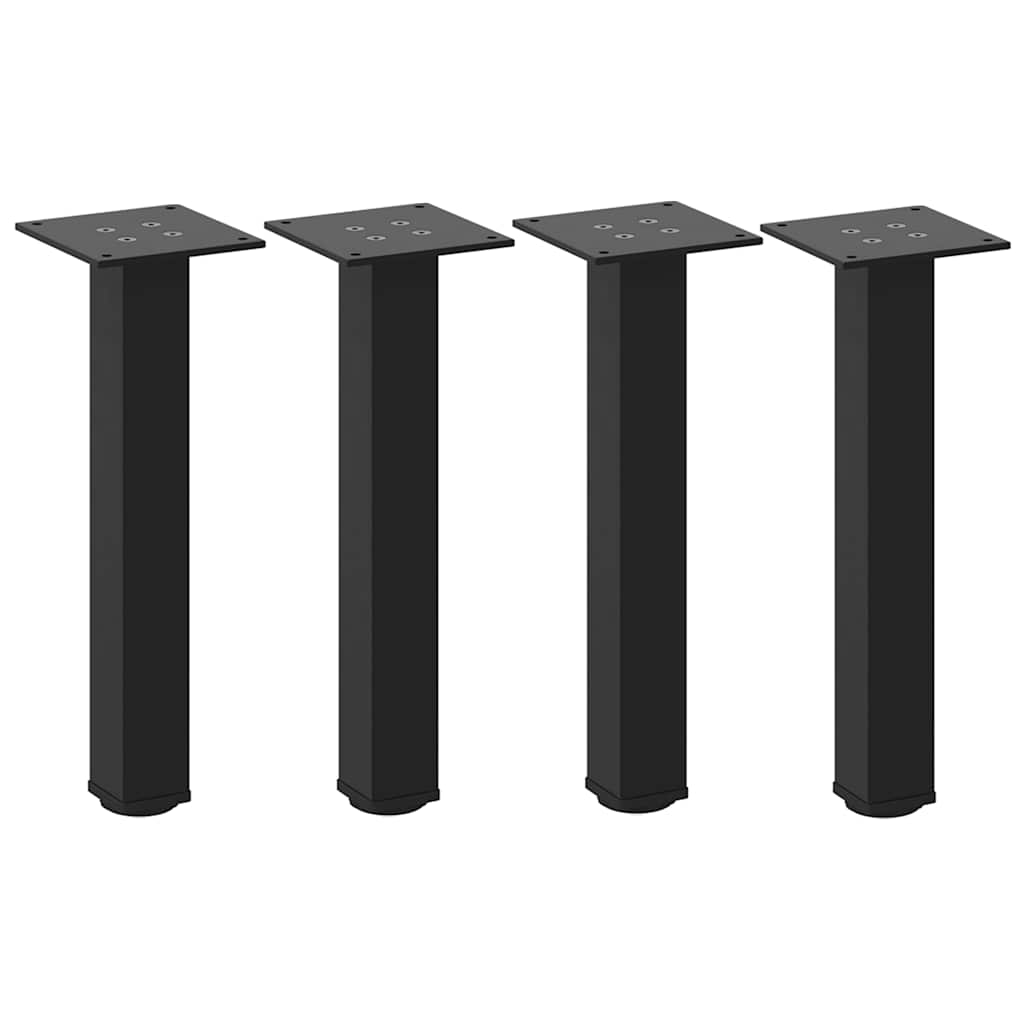 Table Legs Coffee 4 Pcs 42-44 Cm Steel White Black Anthracite Natural Adjustable