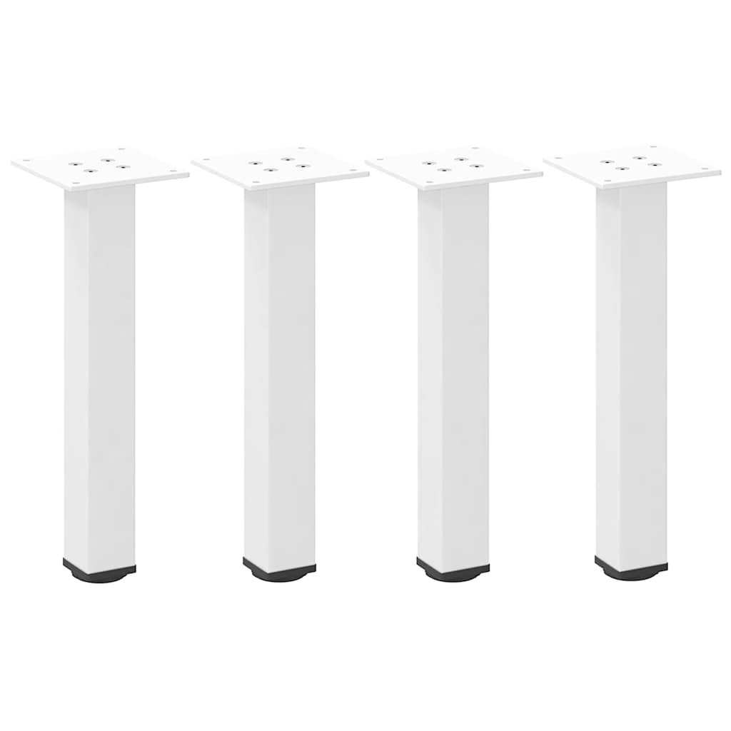 Table Legs Coffee 4 Pcs 42-44 Cm Steel White Black Anthracite Natural Adjustable