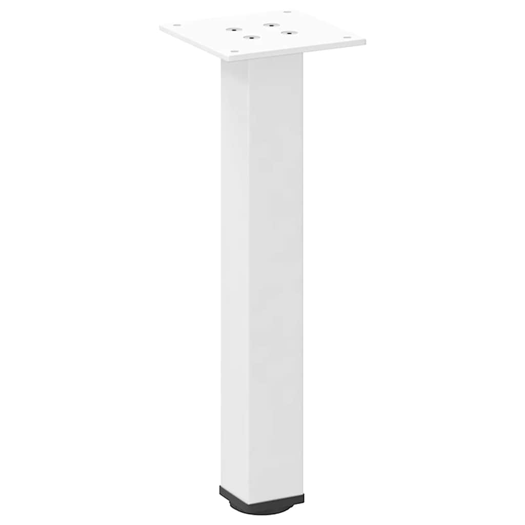 Table Legs Coffee 4 Pcs 42-44 Cm Steel White Black Anthracite Natural Adjustable