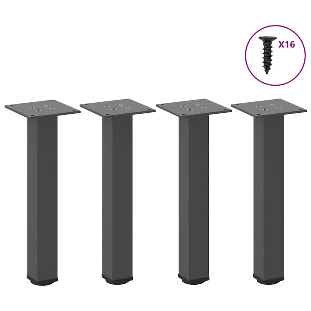 Coffee Table Legs 4 Pcs 42-44 Cm Steel