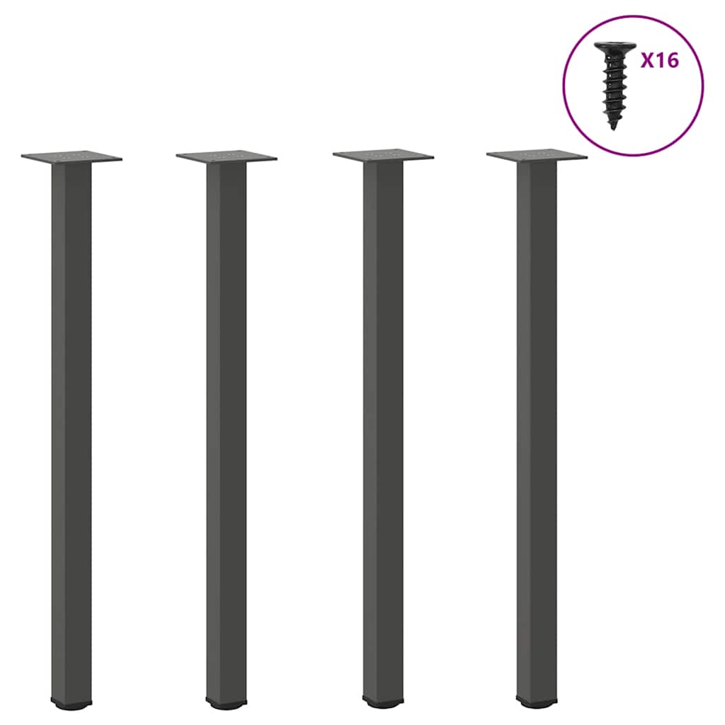 Coffee Table Legs 4 Pcs 42-44 Cm Steel