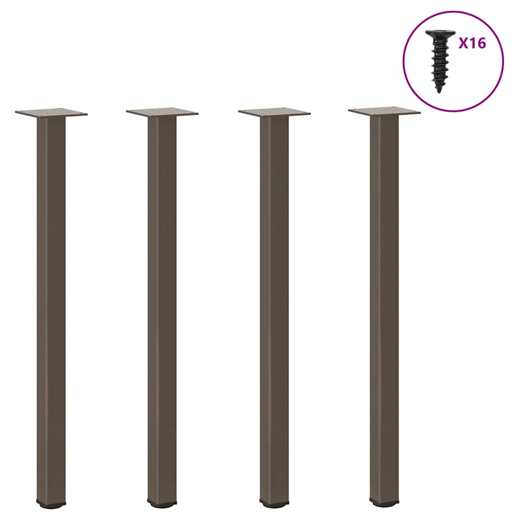 Coffee Table Legs 4 Pcs 42-44 Cm Steel