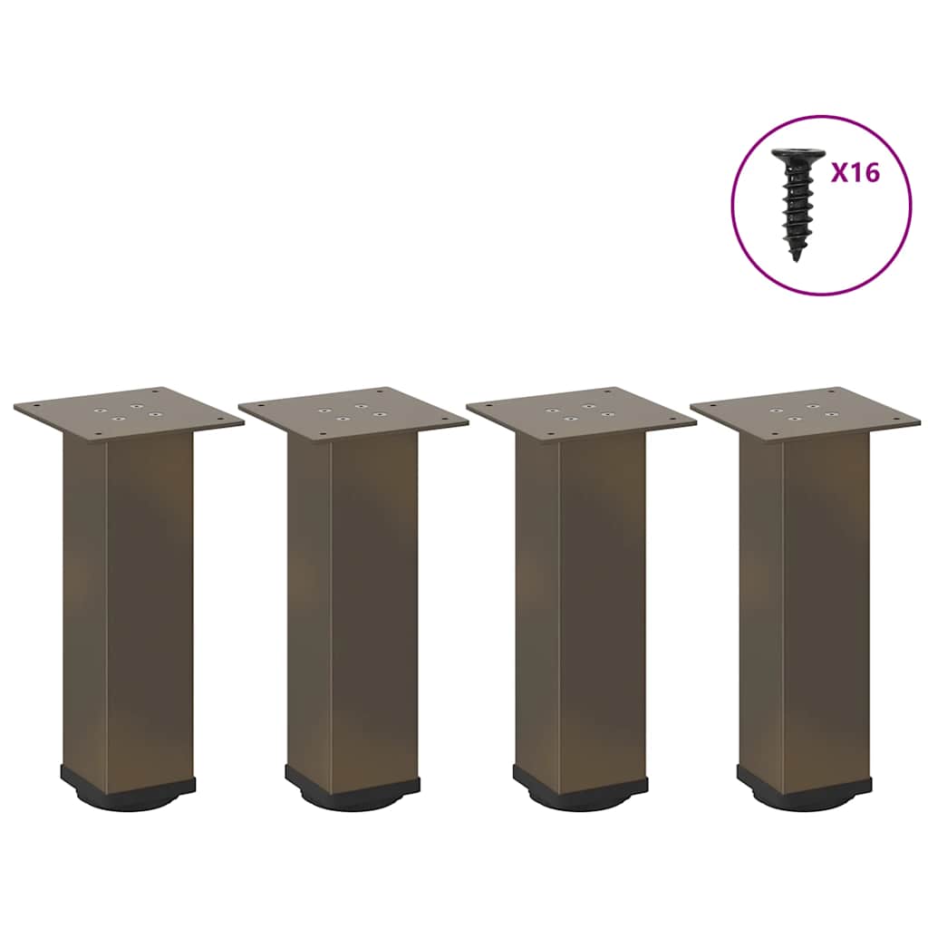 Coffee Table Legs 4 Pcs 42-44 Cm Steel