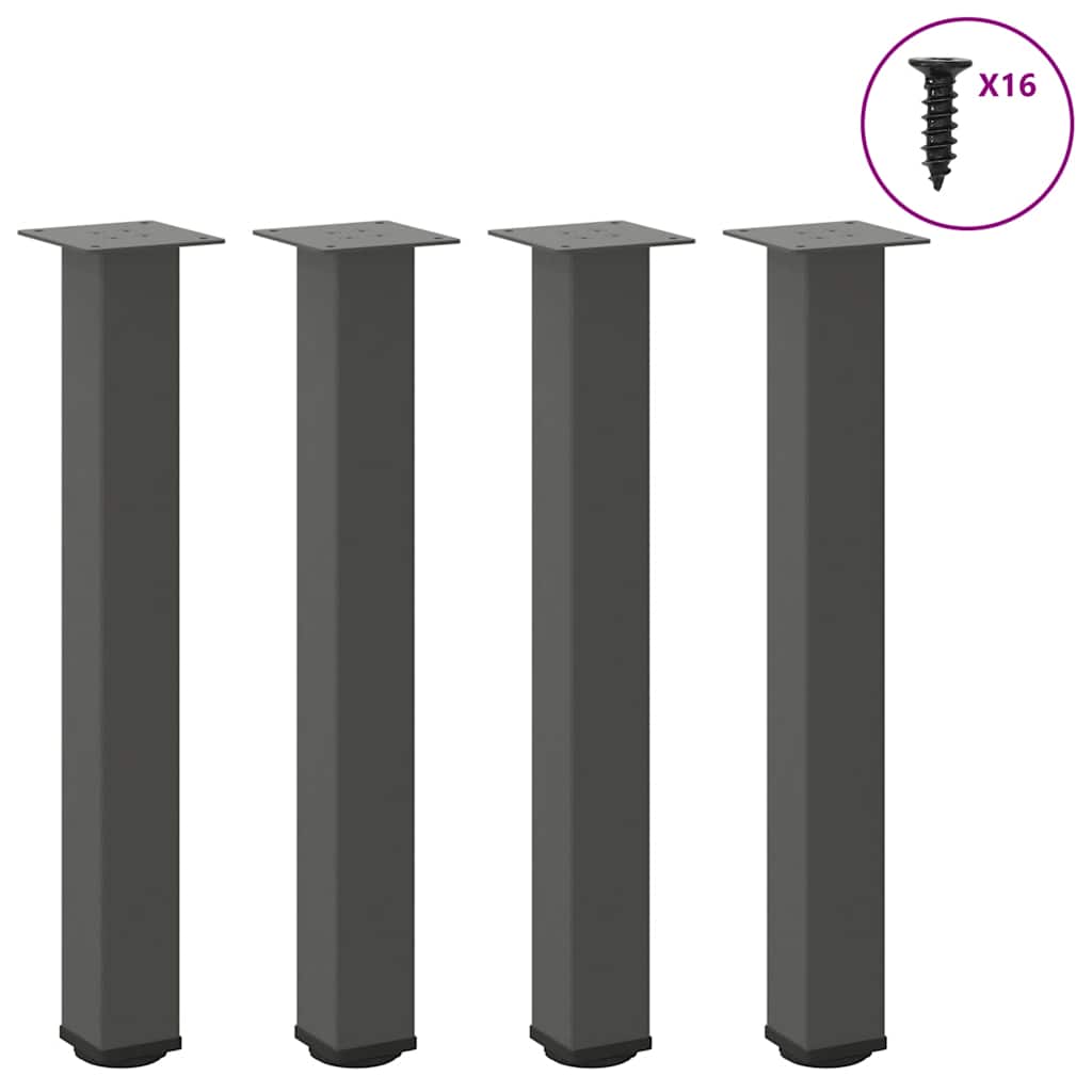 Coffee Table Legs 4 Pcs 42-44 Cm Steel