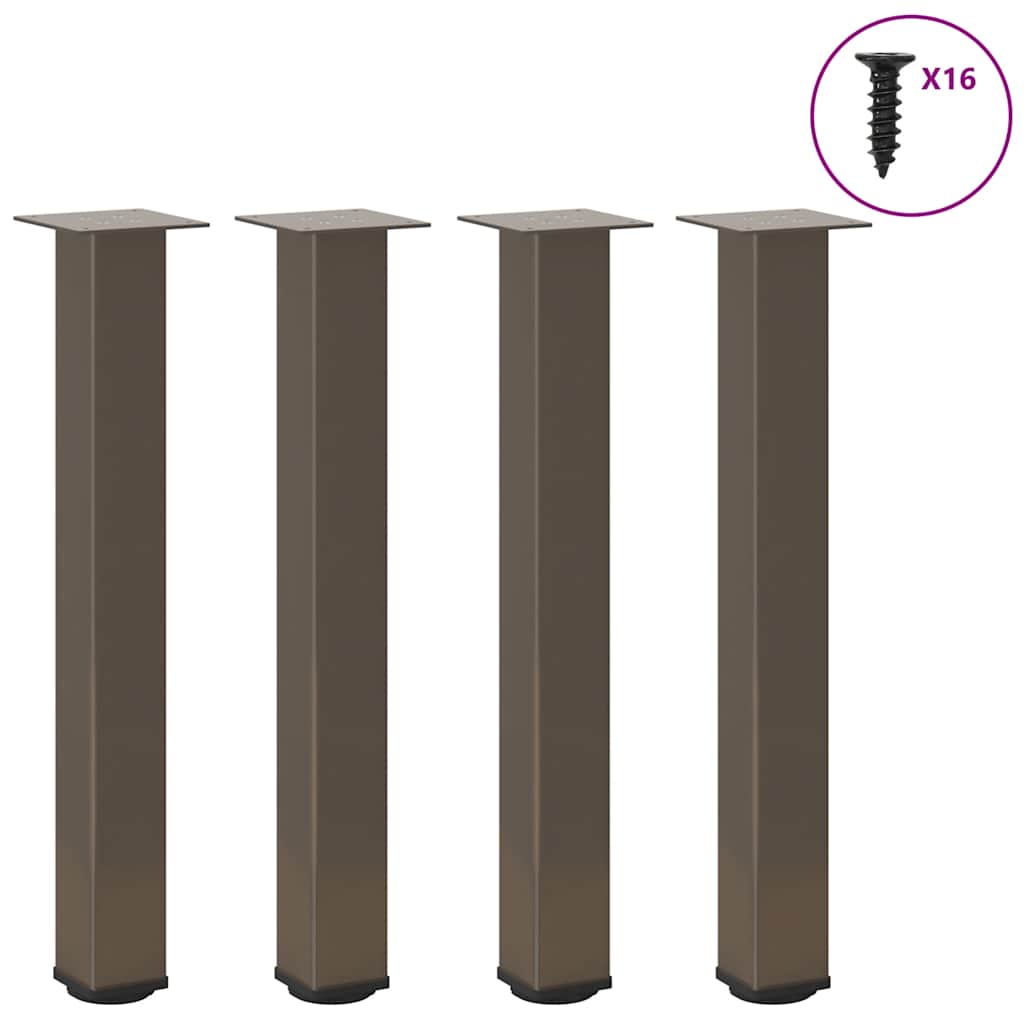 Coffee Table Legs 4 Pcs 42-44 Cm Steel