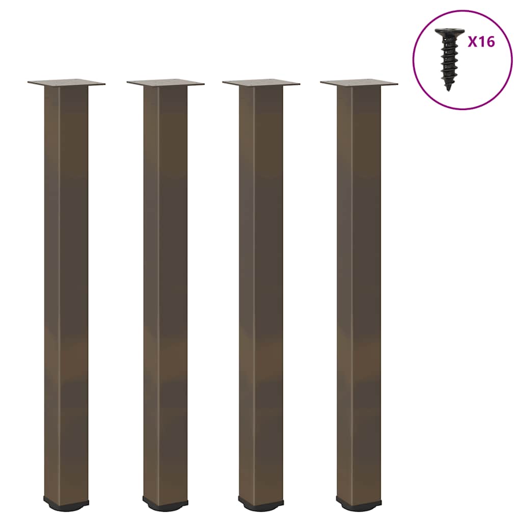 Coffee Table Legs 4 Pcs 42-44 Cm Steel