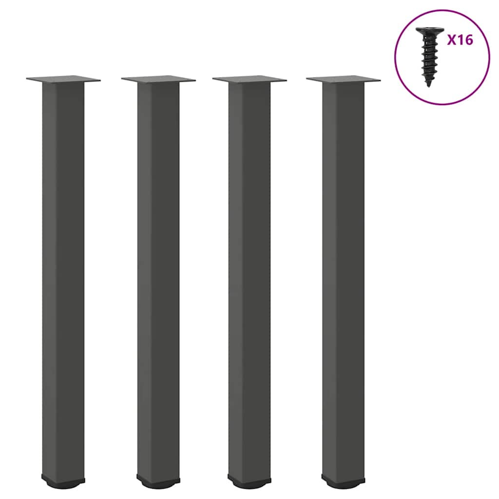 Coffee Table Legs 4 Pcs 42-44 Cm Steel