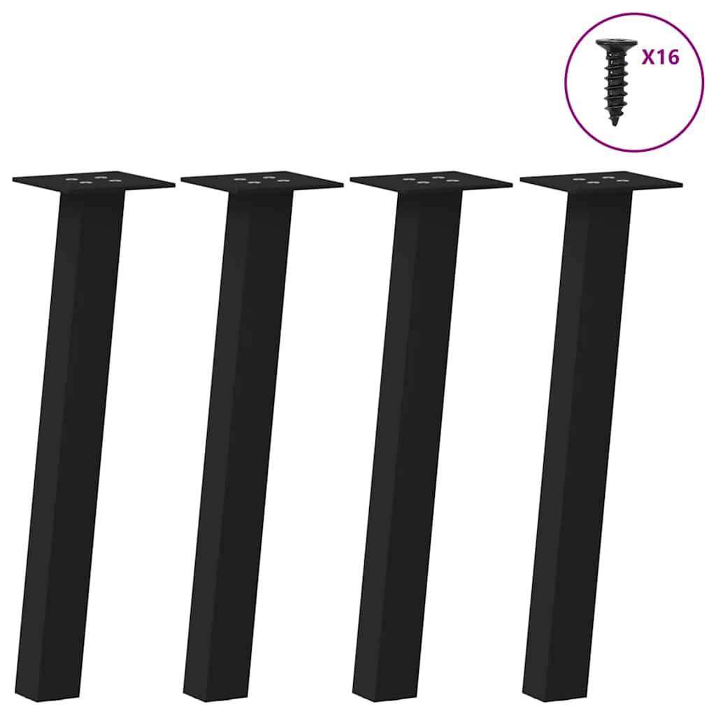 Table Legs Coffee 4 Pcs 42 Cm Steel anthracite white black natural 30 cm (40 mm)