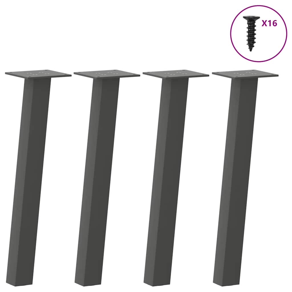 Table Legs Coffee 4 Pcs 42 Cm Steel anthracite white black natural 30 cm (40 mm)