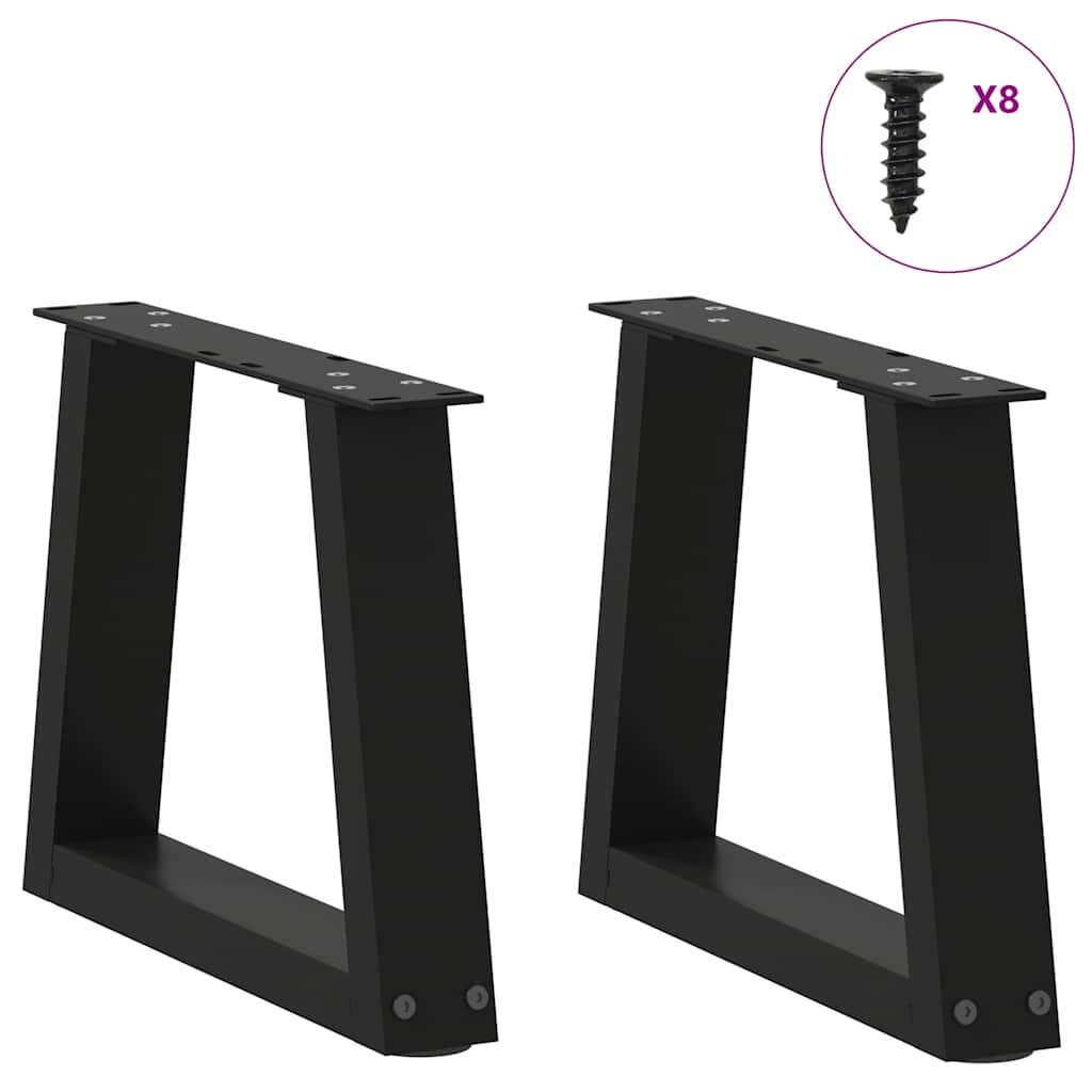 Table Legs Coffee V-Shape 2 Pcs Steel Black Natural Anthracite White Adjustable