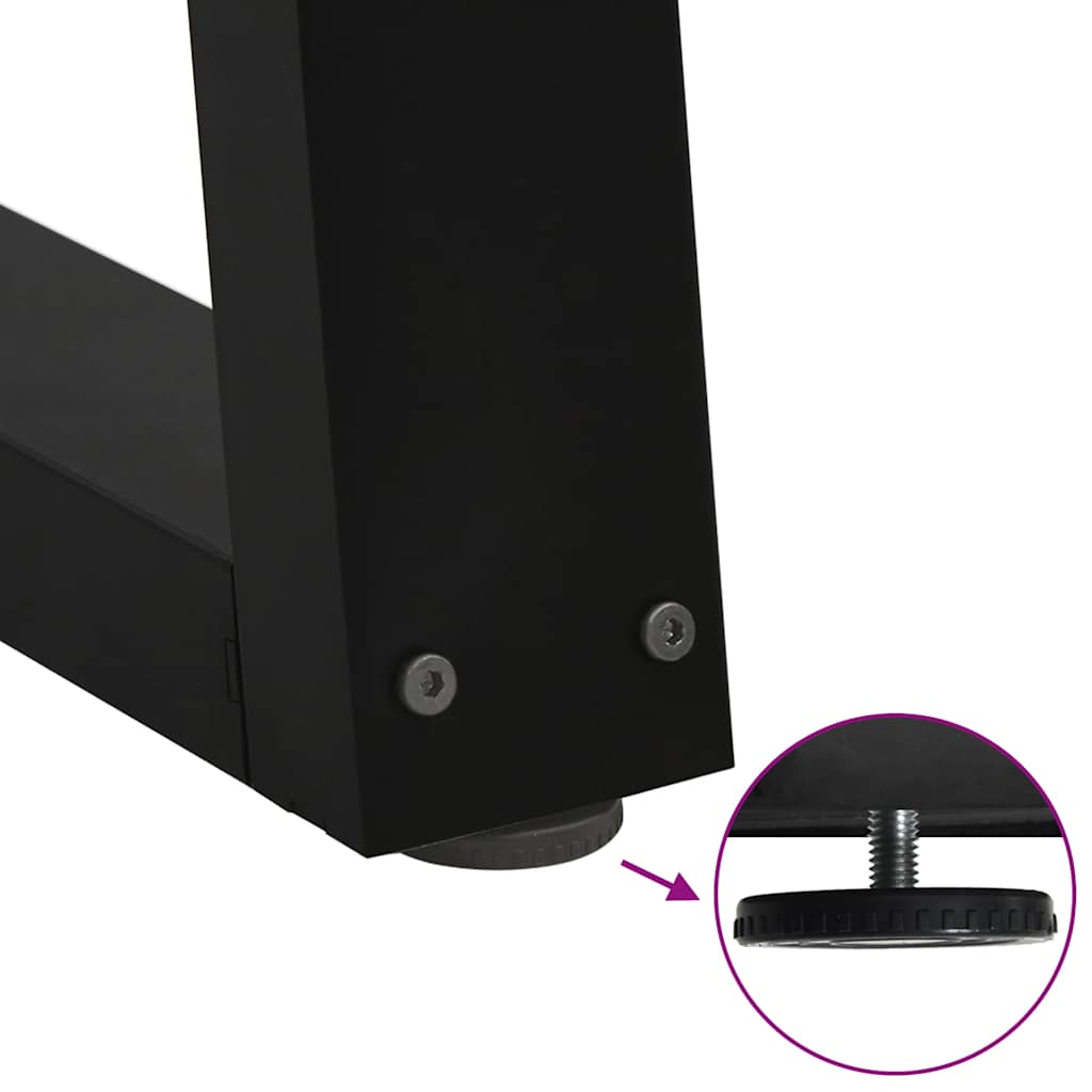 Table Legs Coffee V-Shape 2 Pcs Steel Black Natural Anthracite White Adjustable