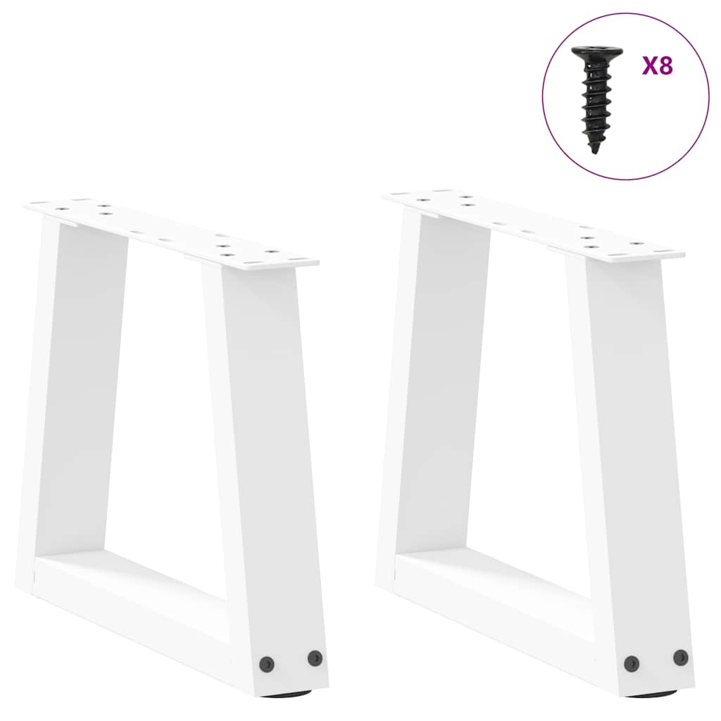 Table Legs Coffee V-Shape 2 Pcs Steel Black Natural Anthracite White Adjustable