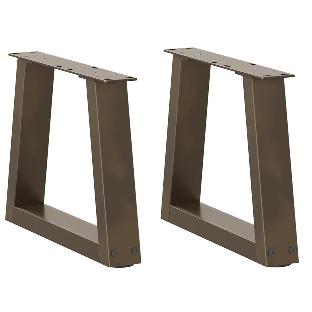 Coffee Table Legs V-Shape 2 Pcs Steel