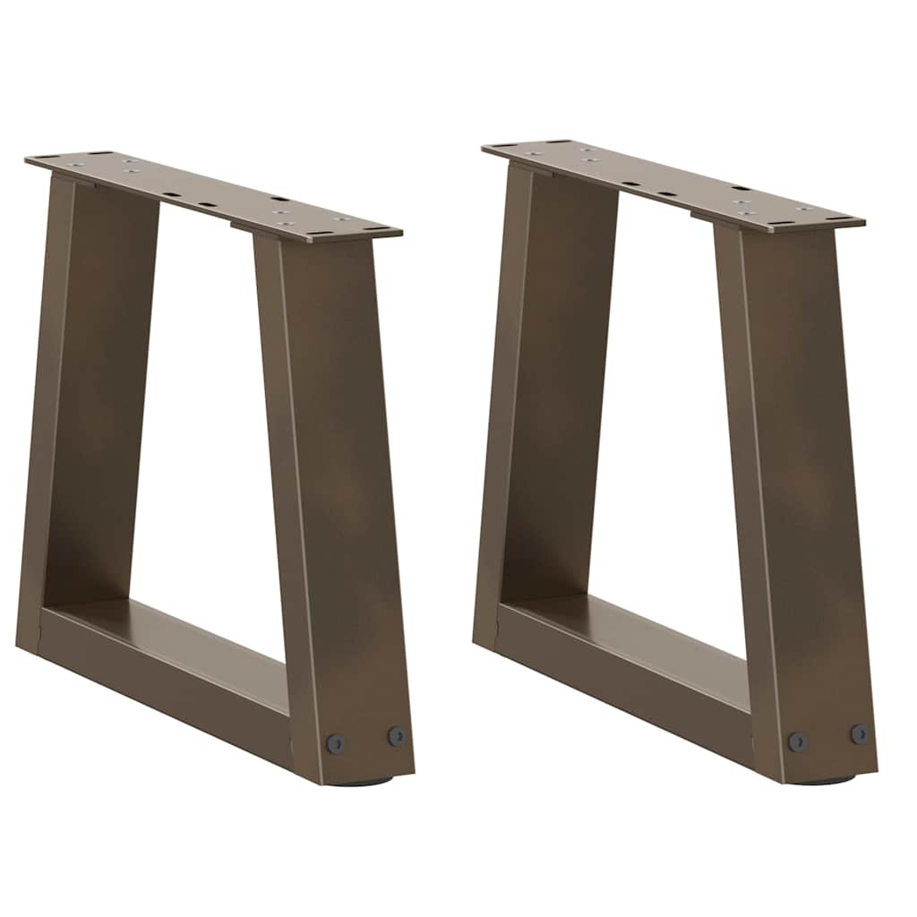 Coffee Table Legs V-Shape 2 Pcs Steel